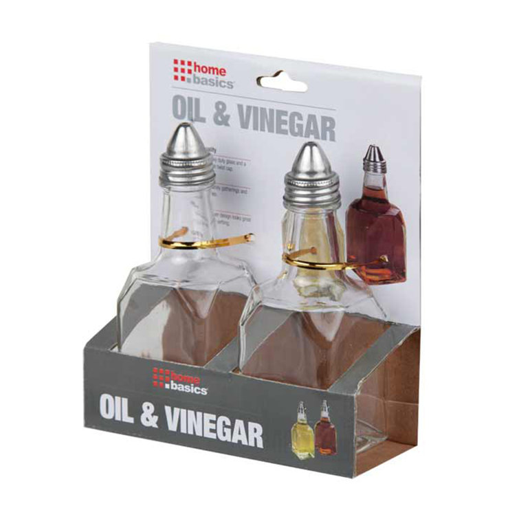 Home Basics Oil & Vinegar Cruet Set Wayfair